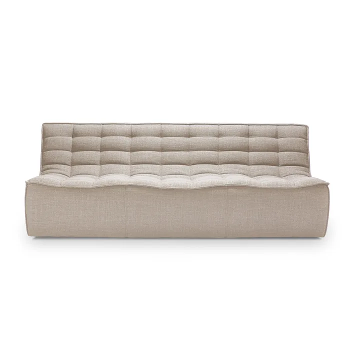 Sofá de 3 plazas N701 - Tela beige - Ethnicraft