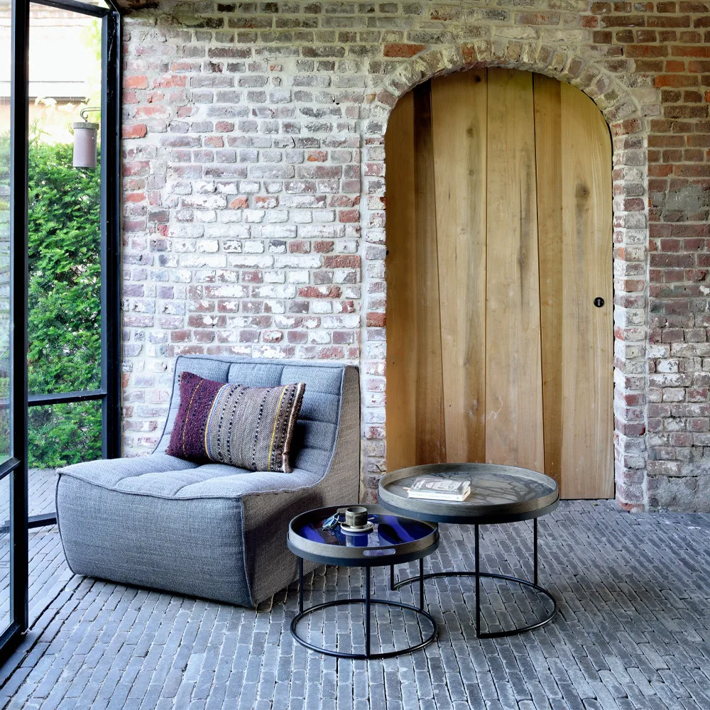 Sofá de 3 plazas N701, Tela blue Ethnicraft