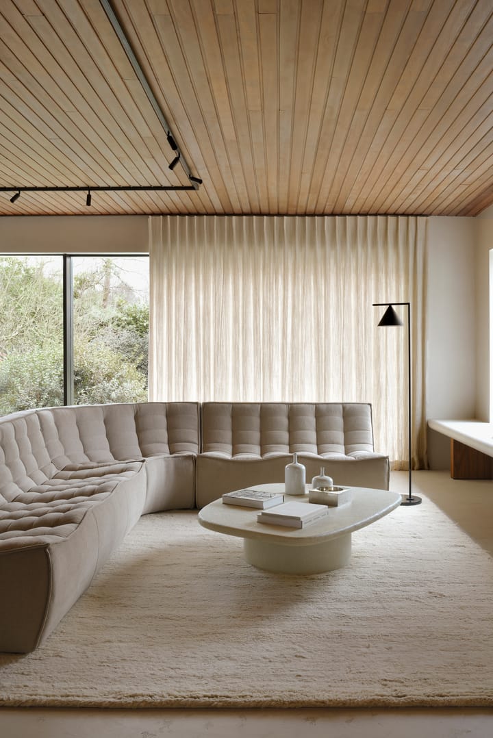 Sofá de 3 plazas N701, Tela ecru beige Ethnicraft