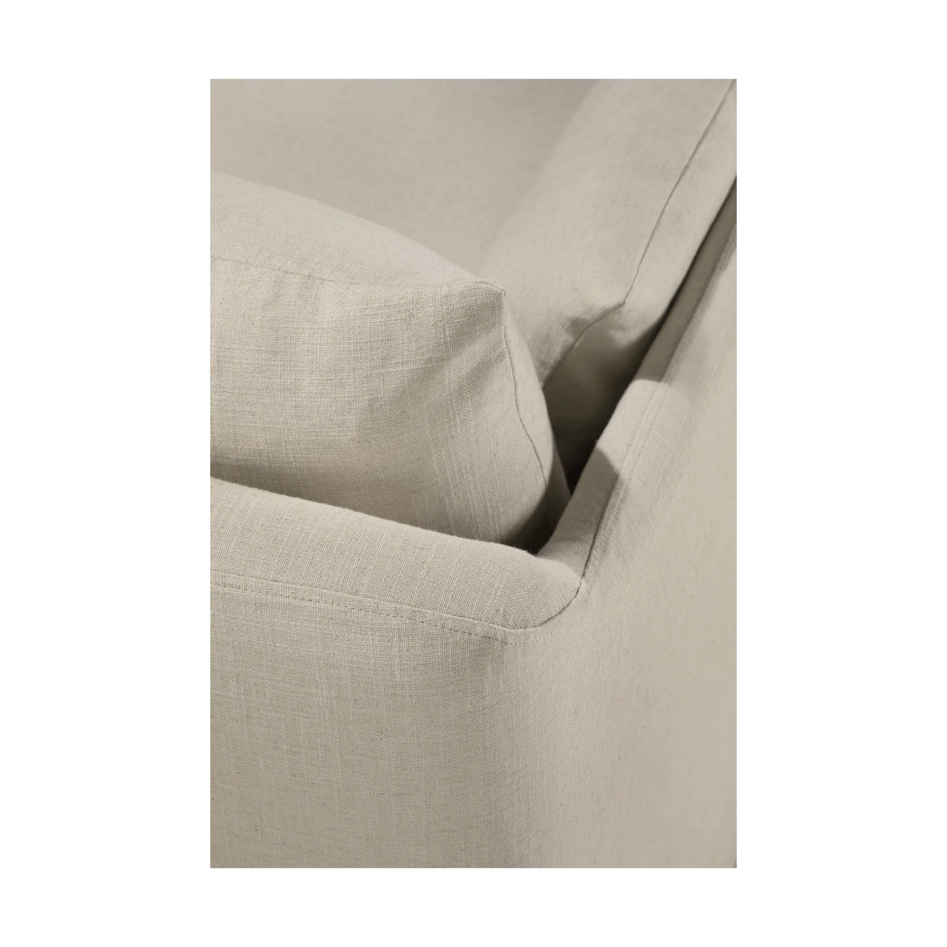 Sofá Weave con funda desmontable, Bone, 3 plazas Ethnicraft