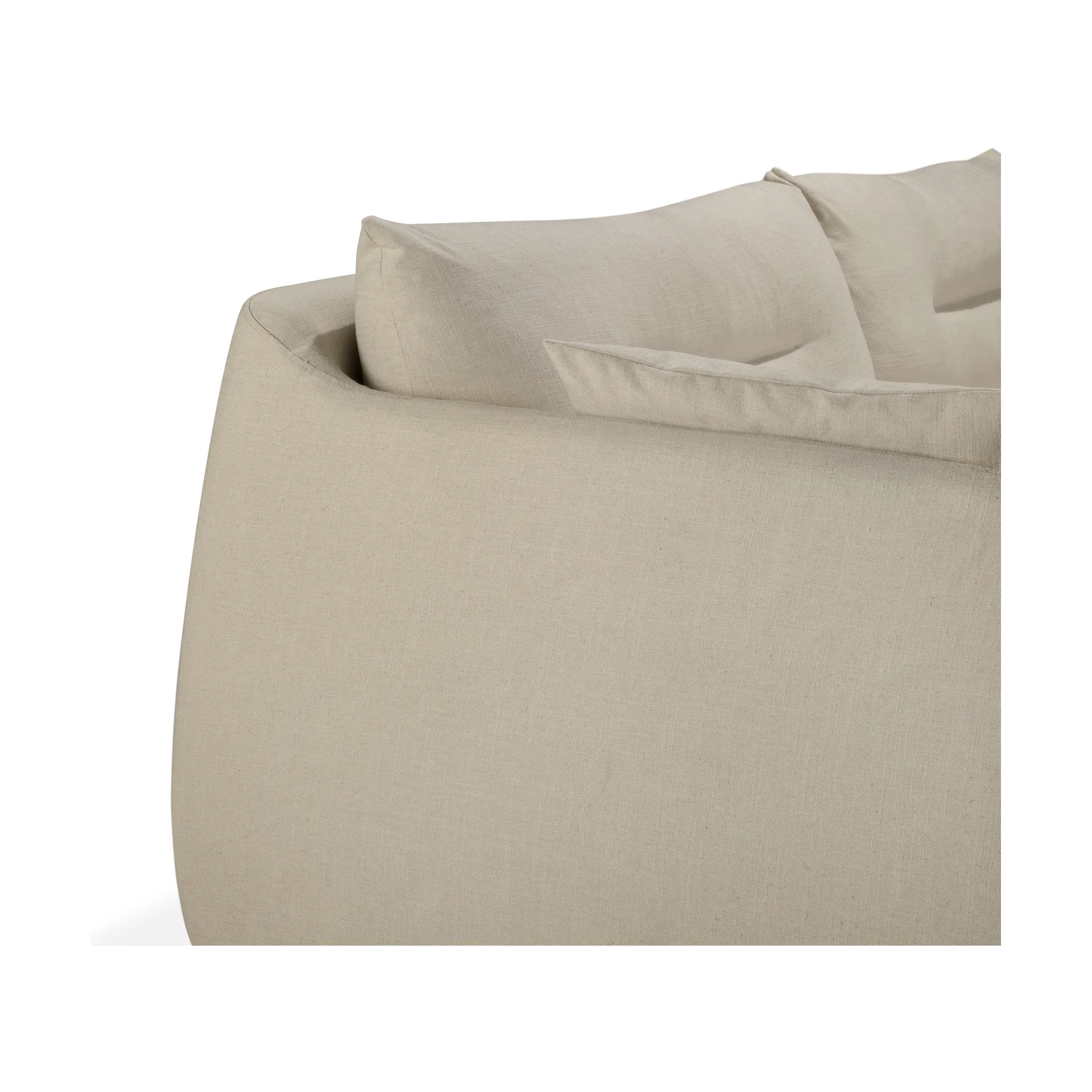 Sofá Weave con funda desmontable, Bone, 3 plazas Ethnicraft