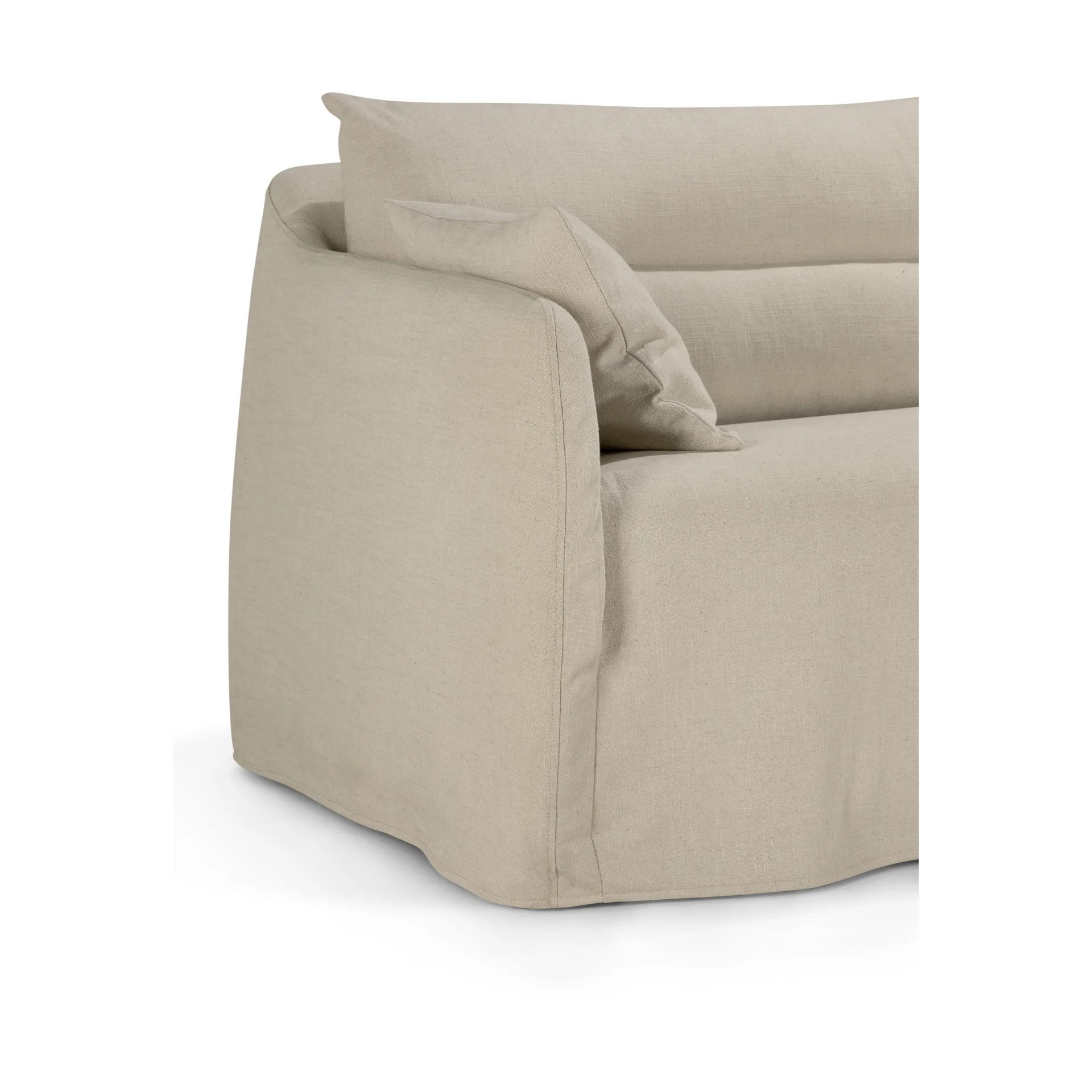 Sofá Weave con funda desmontable, Bone, 3 plazas Ethnicraft