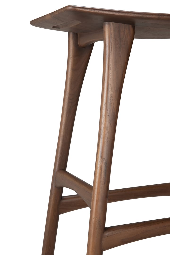 Taburete alto Osso Counter 67 cm, Lackad teak brown Ethnicraft