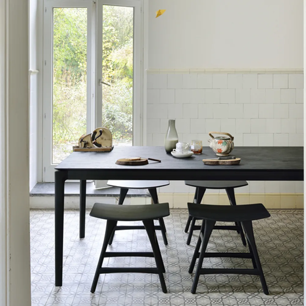 Taburete Osso 48x50 cm, Roble con aceite duro encerado Ethnicraft