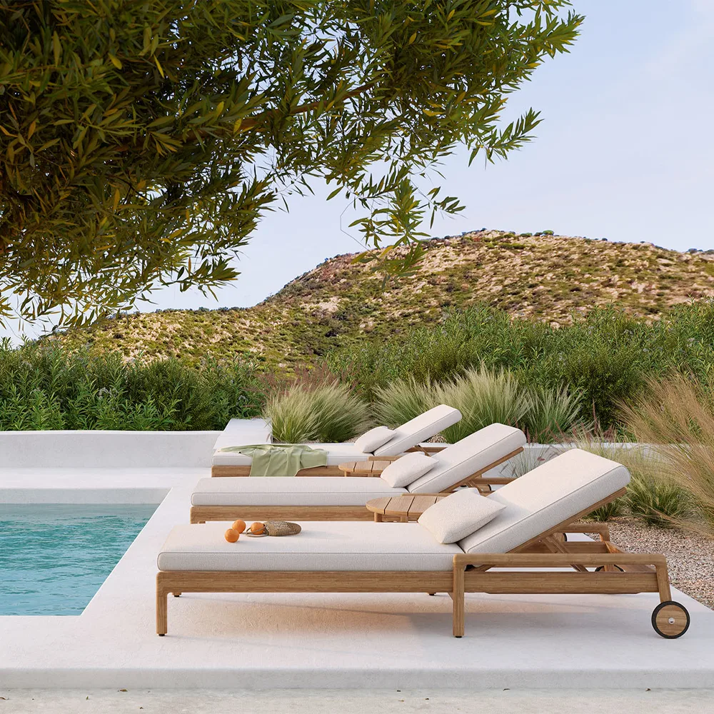 Tumbona Jack outdoor teak, Sin cojín Ethnicraft