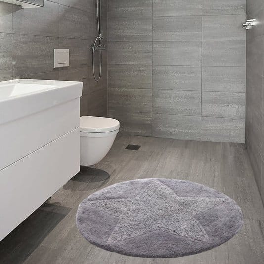 Alfombra redonda Star, gris grafito Etol Design