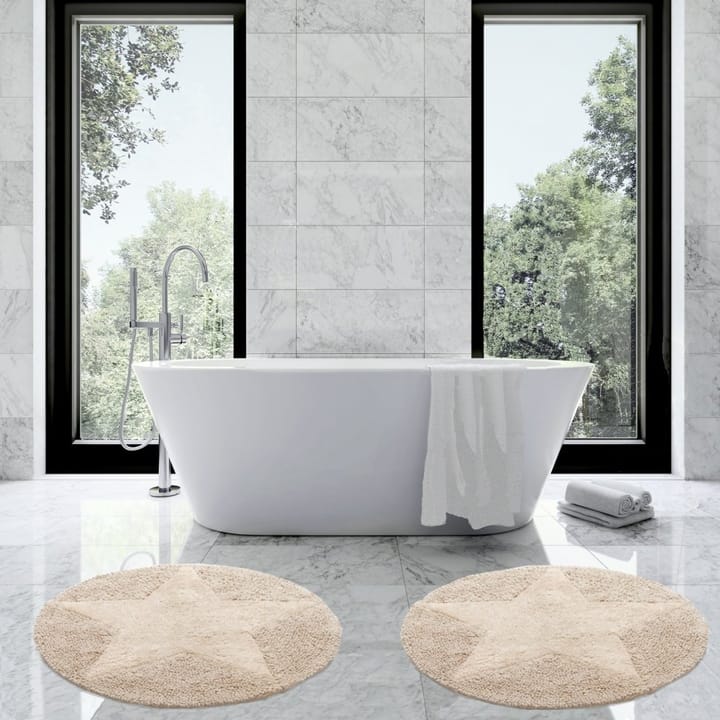 Alfombra redonda Star, natural Etol Design