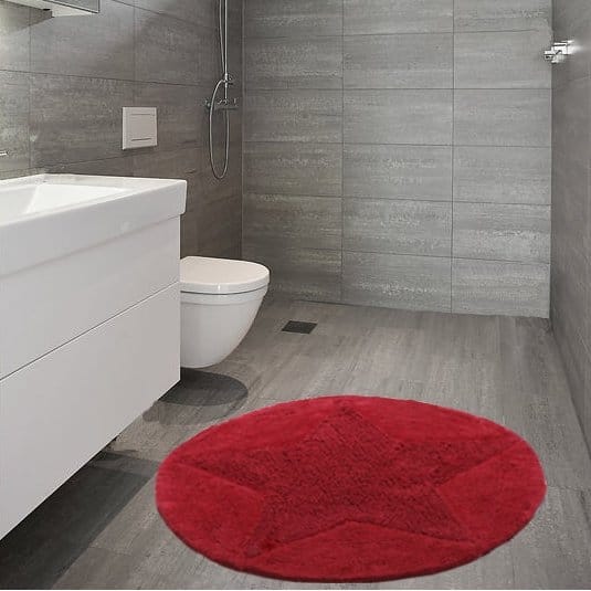 Alfombra redonda Star, rojo Etol Design