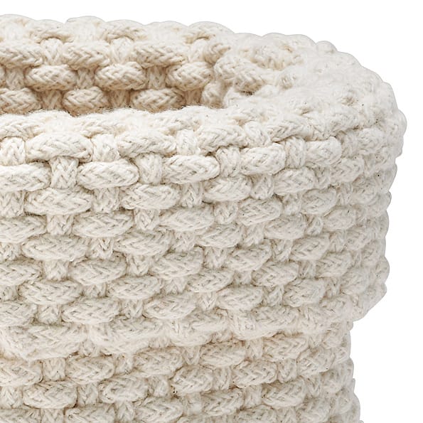 Cesta de almacenaje Rope - blanco natural - Etol Design