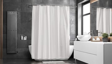 Cortina de baño Match 200x240 cm (extra alta) - blanco - Etol Design