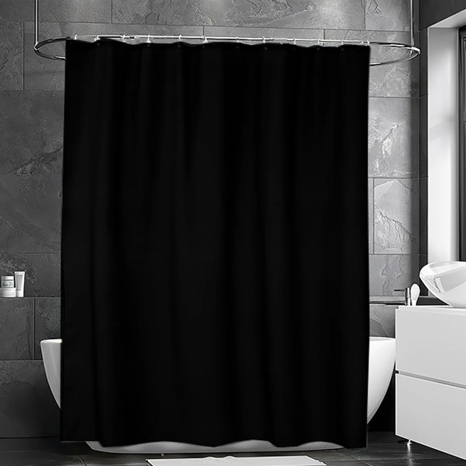 Cortina de ducha Match, negro Etol Design