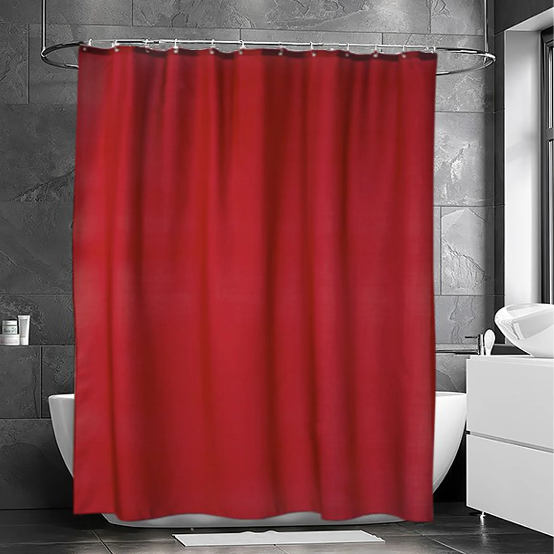 Cortina de ducha Match, rojo Etol Design