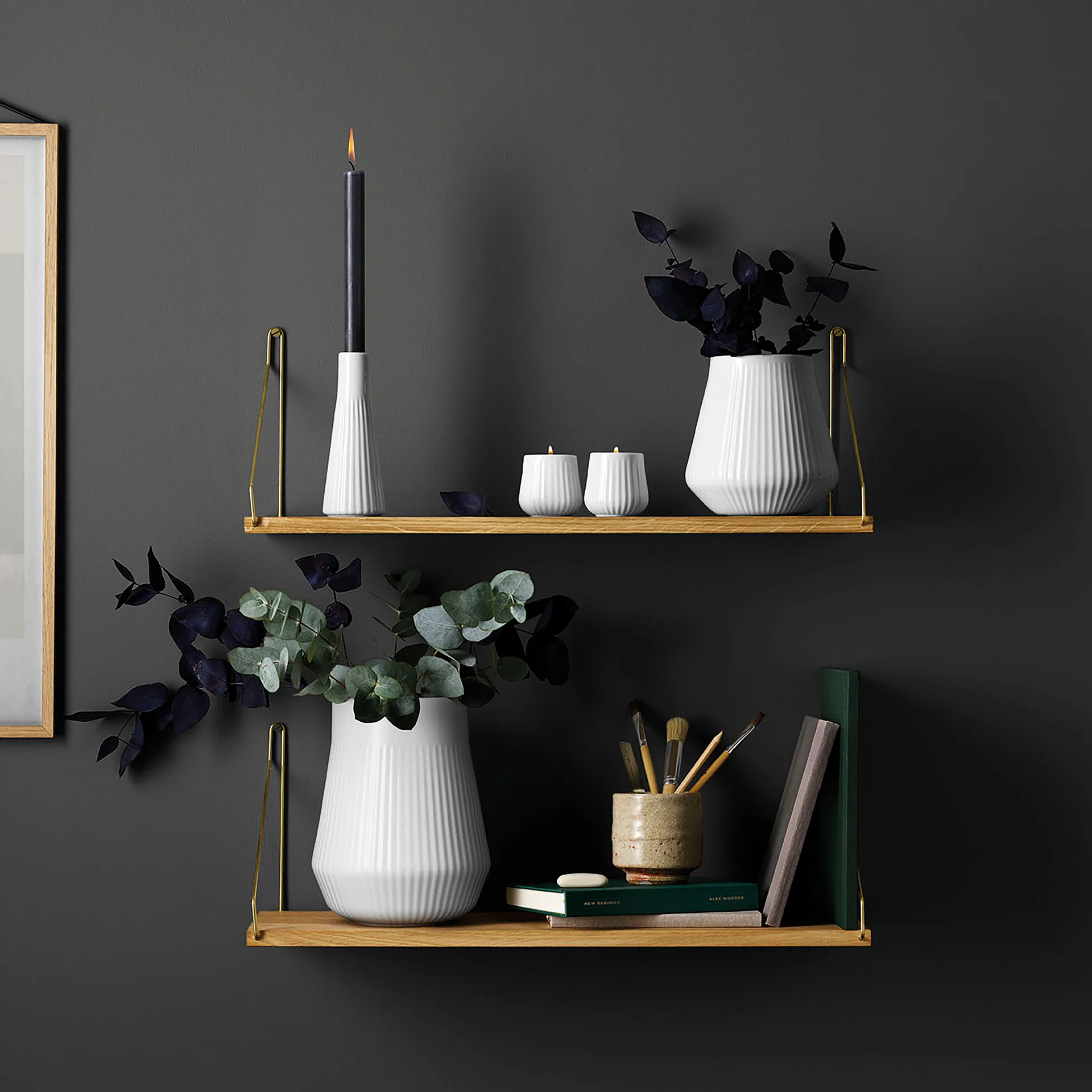 2 Portavelas Eva Trio Legio Nova, blanco Eva Solo