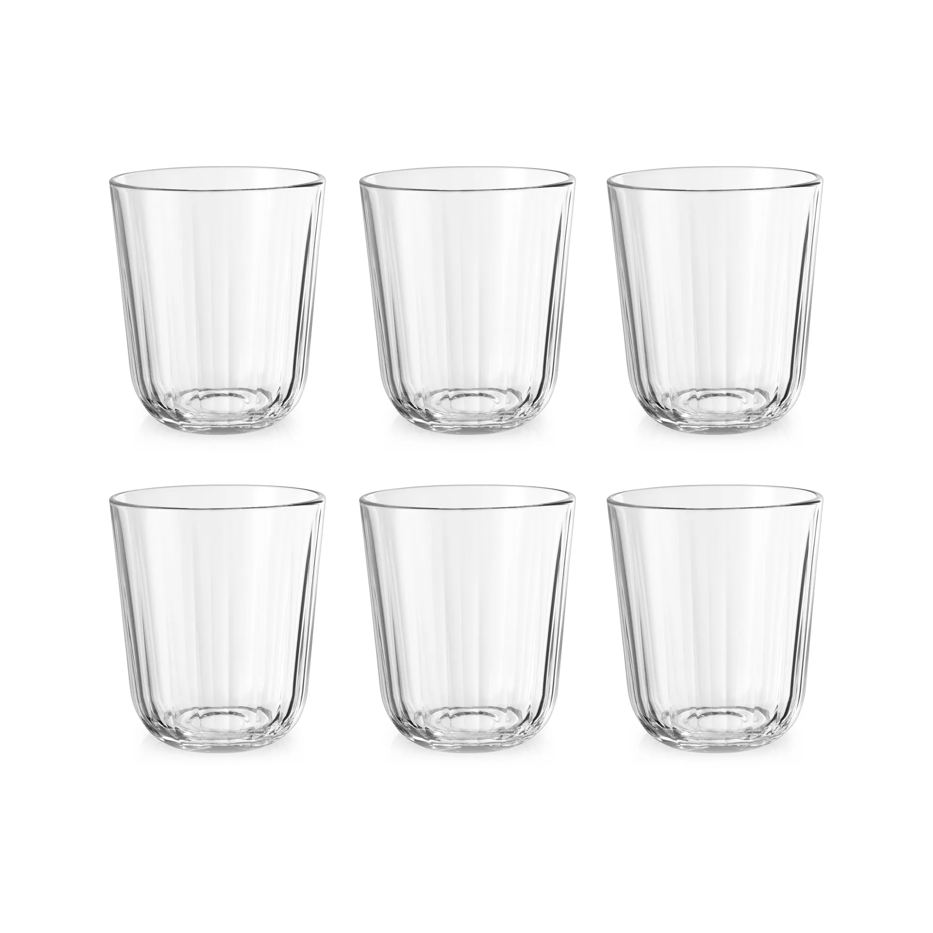 6 Vasos Facet 27 cl, Transparente Eva Solo