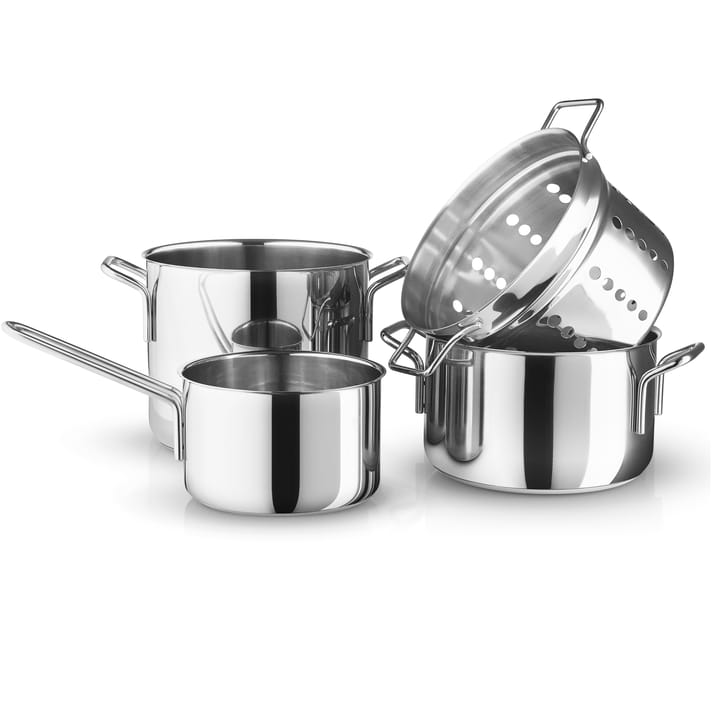 Batería de cocina Eva Trio, acero inoxidable - set de 4 - Eva Solo