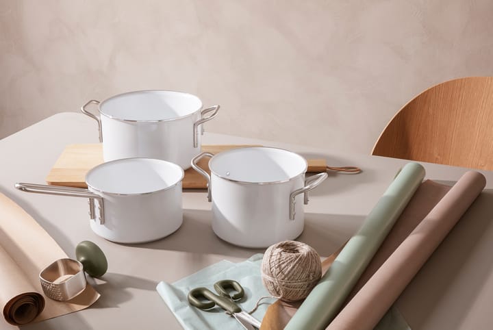 Cacerola cerámica Eva Trio White Line Slip-Let , 1,1 L Eva Solo