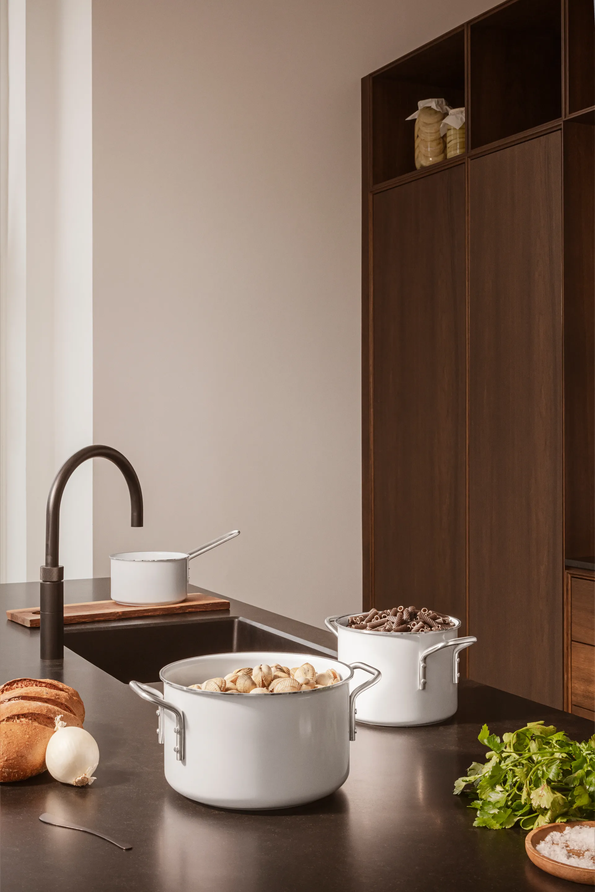 Cacerola cerámica Eva Trio White Line Slip-Let, 1,8 L Eva Solo