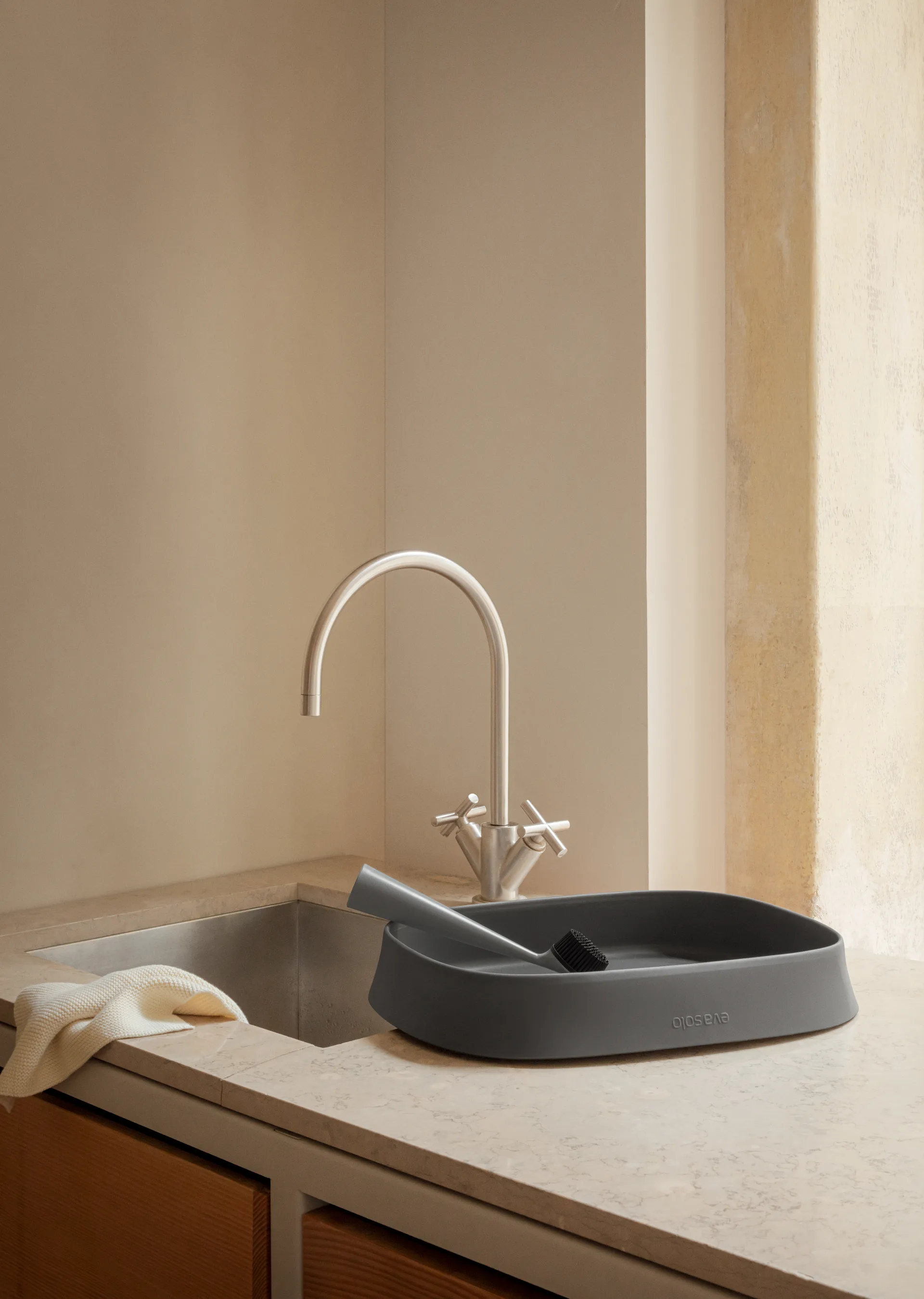 Fregadero plegable Eva Solo 31x38 cm, Elephant grey Eva Solo