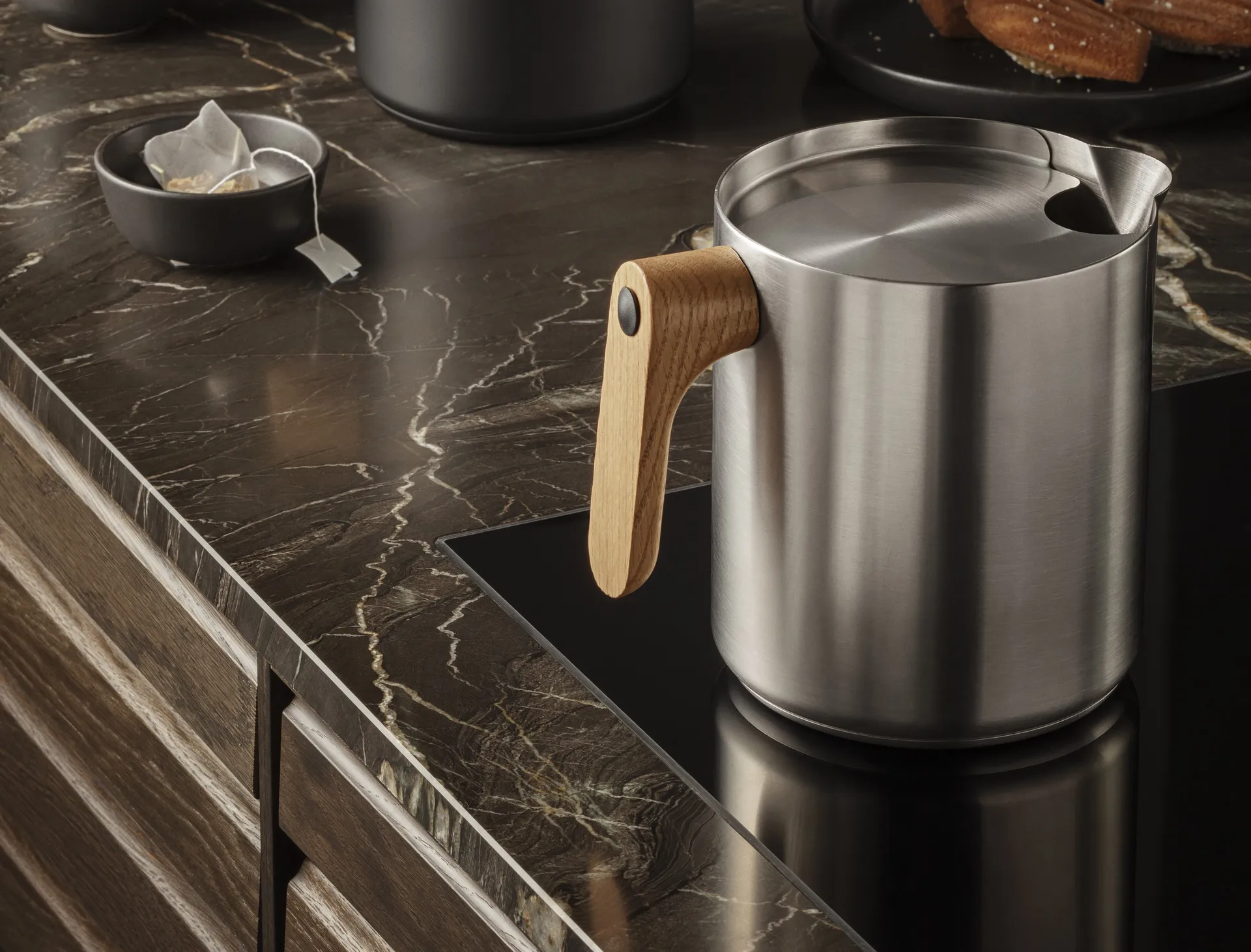 Jarra de inducción Nordic kitchen 1 L, Acero cepillado Eva Solo