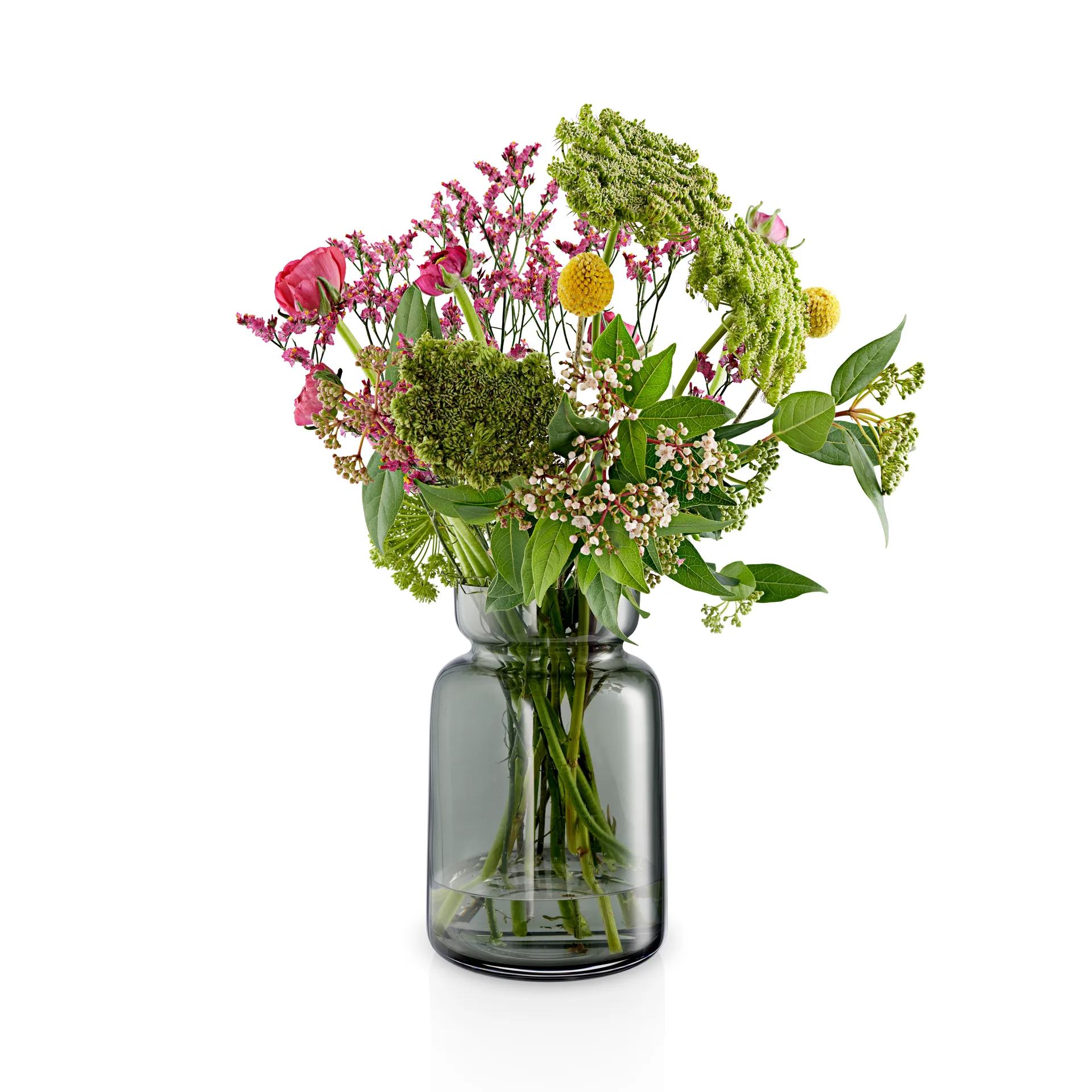 Jarrón de vidrio Silhouette smokey grey, 18,5 cm Eva Solo