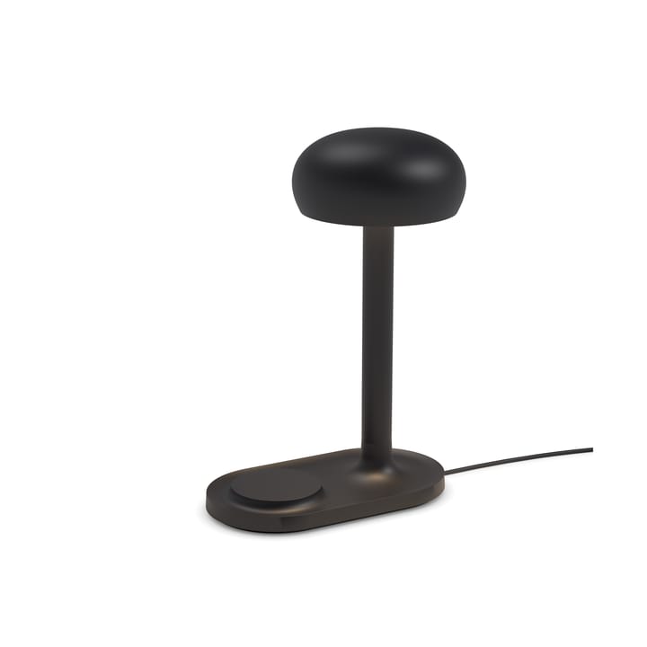 Lámpara de mesa Emendo con cargador Qi, Black Eva Solo