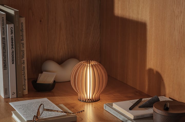 Lámpara recargable Eva Solo Radiant LED redonda, Oak Eva Solo