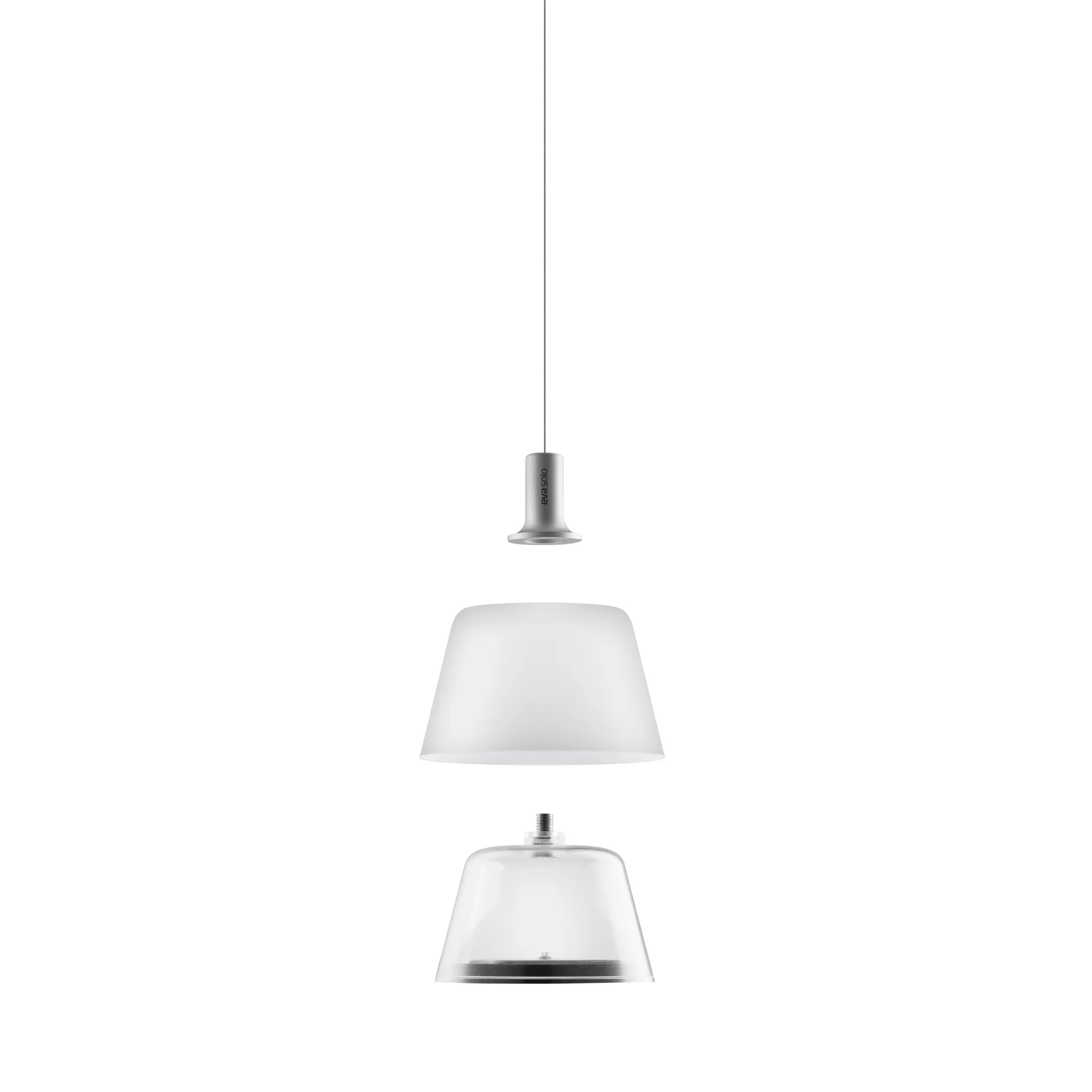 Lámpara solar colgante SunLight, blanco Eva Solo