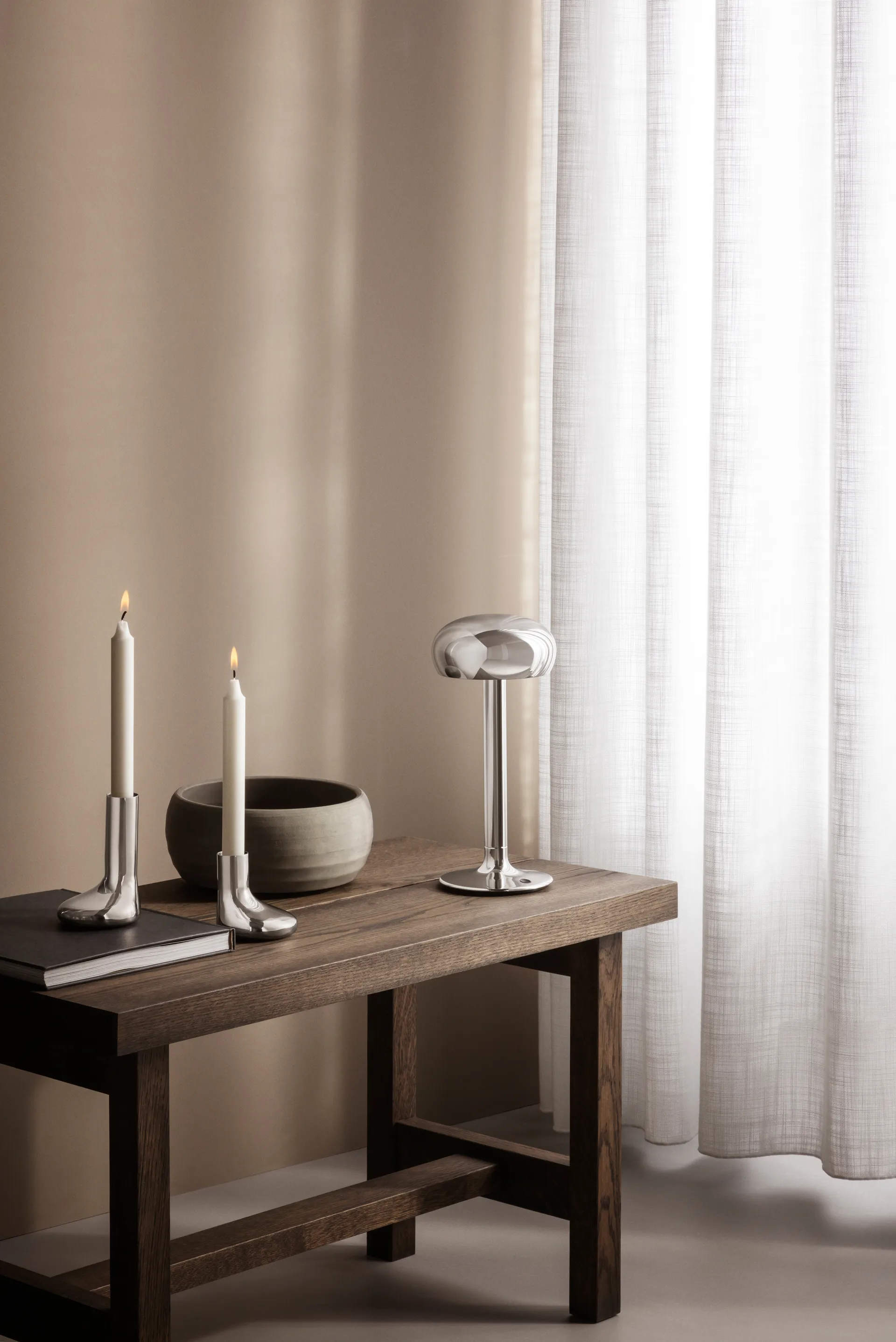 Portavelas Eva Solo Mellow 17 cm, Plata Eva Solo