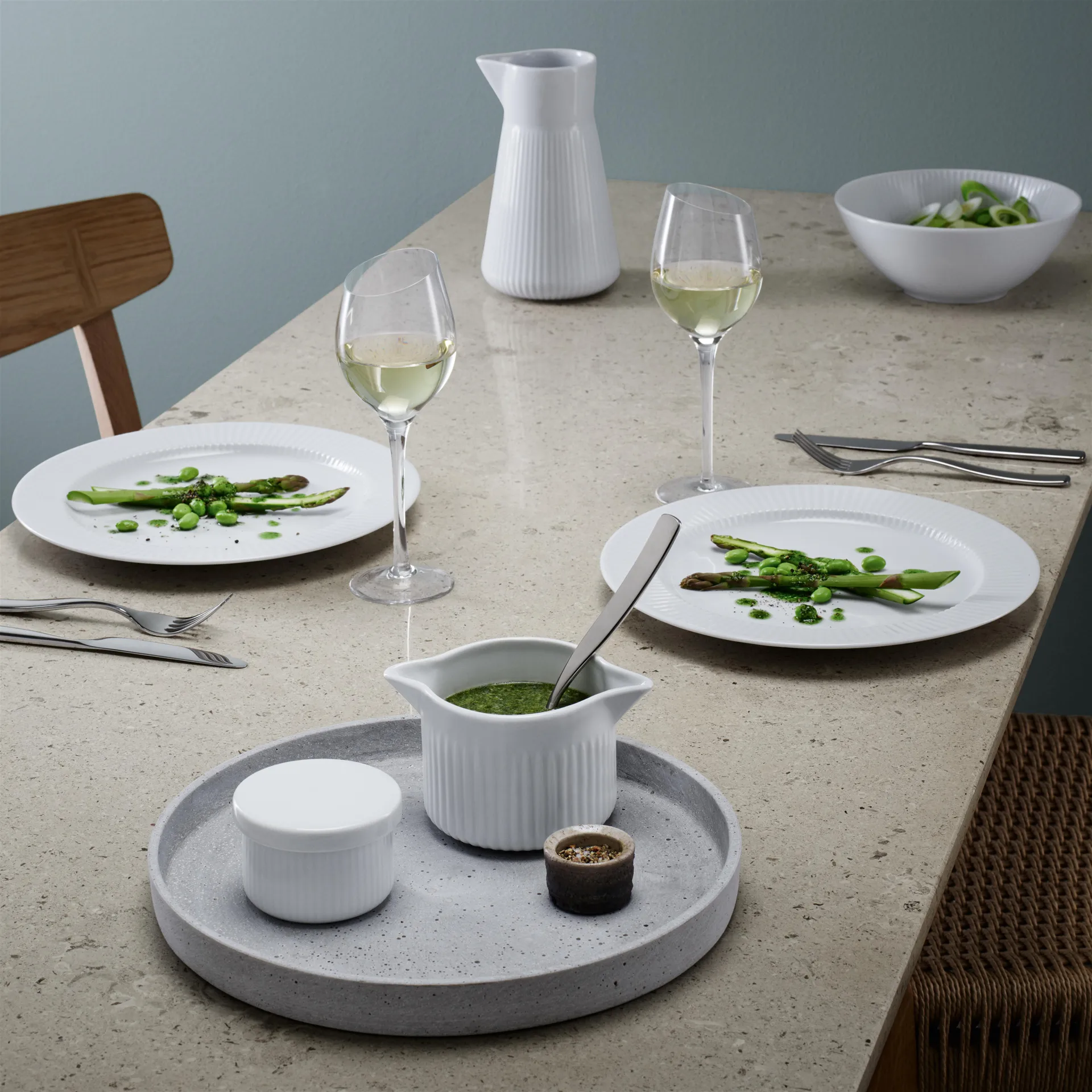 Salsera Eva Trio Legio Nova, blanco Eva Solo