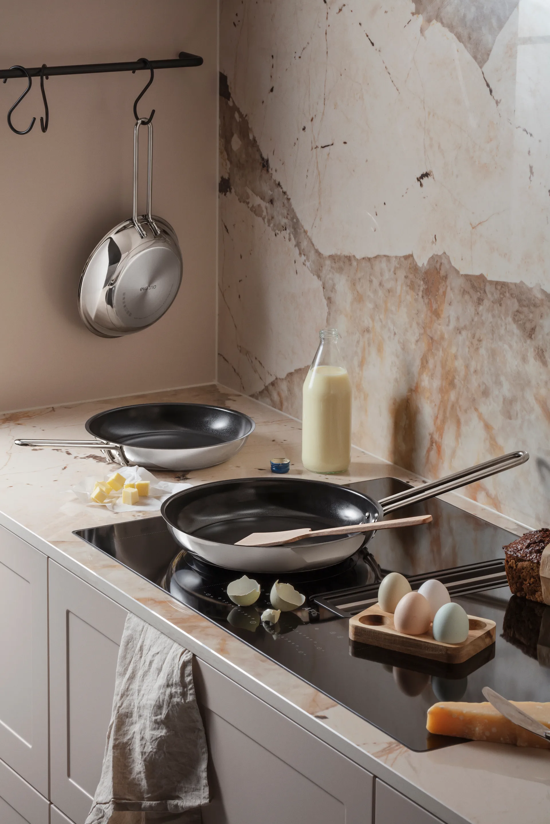 Sartén cerámica Eva Trio Stainless Steel Slip-Let, 28 cm Eva Solo