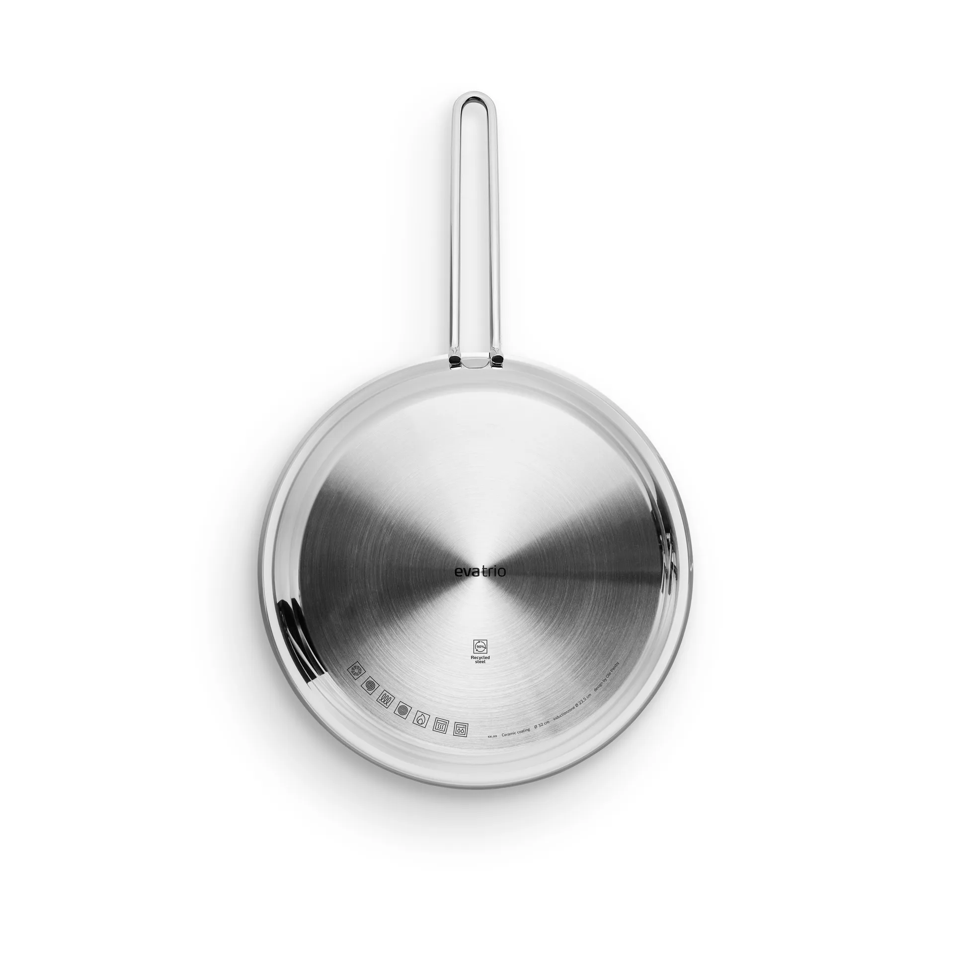 Sartén cerámica Eva Trio Stainless Steel Slip-Let, 32 cm Eva Solo