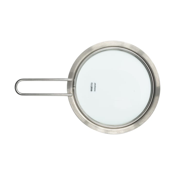 Tapa de vidrio Eva Trio acero inoxidable reciclado, Ø16 cm Eva Solo