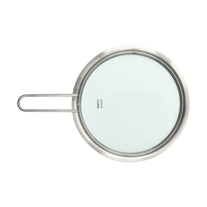 Tapa de vidrio Eva Trio acero inoxidable reciclado, Ø20 cm Eva Solo