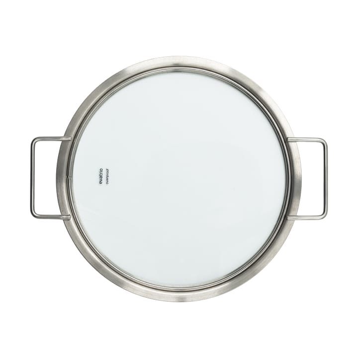 Tapa de vidrio Eva Trio acero inoxidable reciclado, Ø24 cm Eva Solo