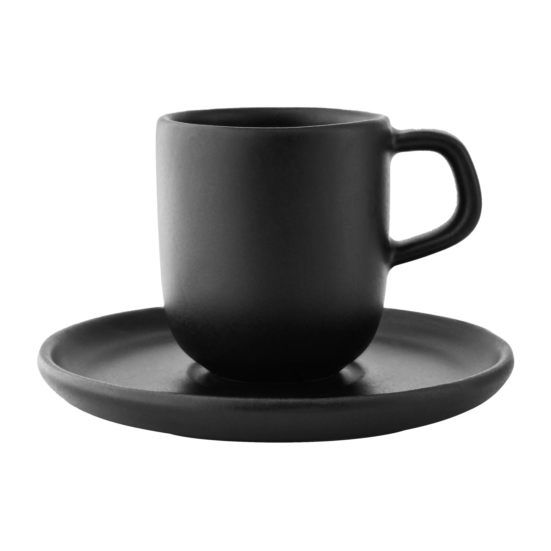 Taza espresso y platillo Nordic Kitchen, Negro Eva Solo