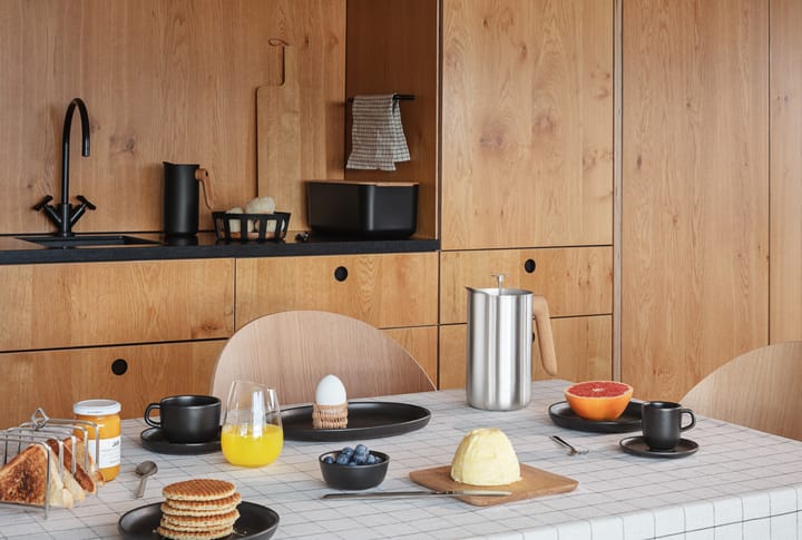 Taza espresso y platillo Nordic Kitchen, Negro Eva Solo