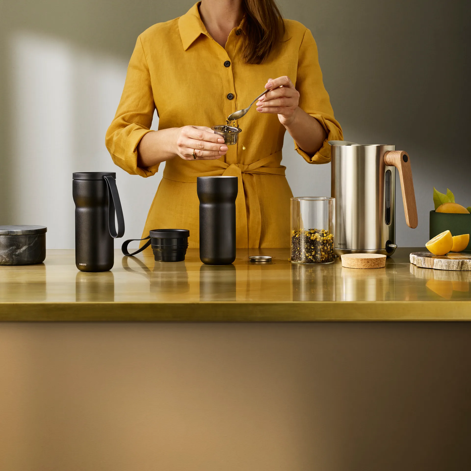 Taza térmica Nordic Kitchen, negro Eva Solo