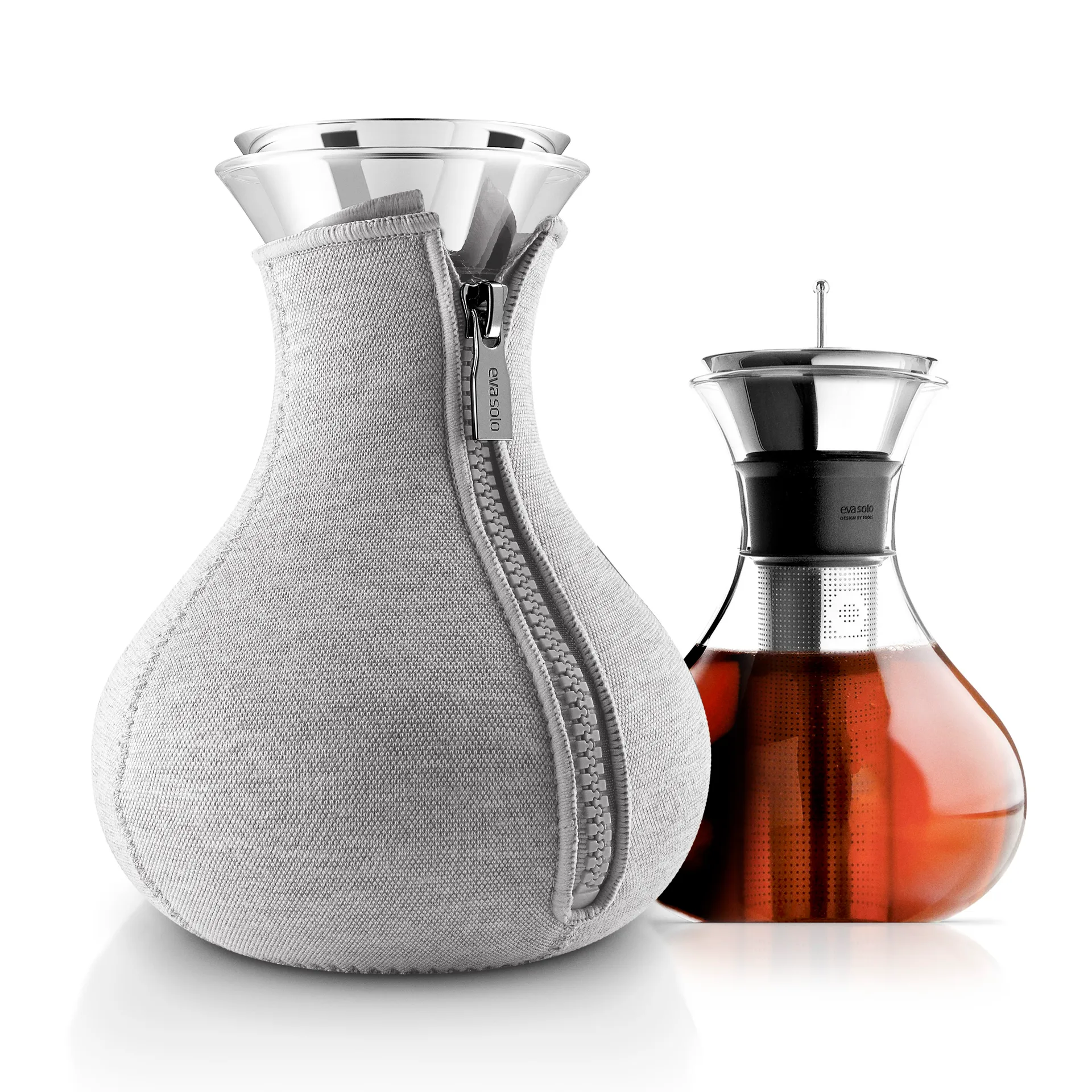 Tetera Eva Solo con funda tejida, gris claro Eva Solo