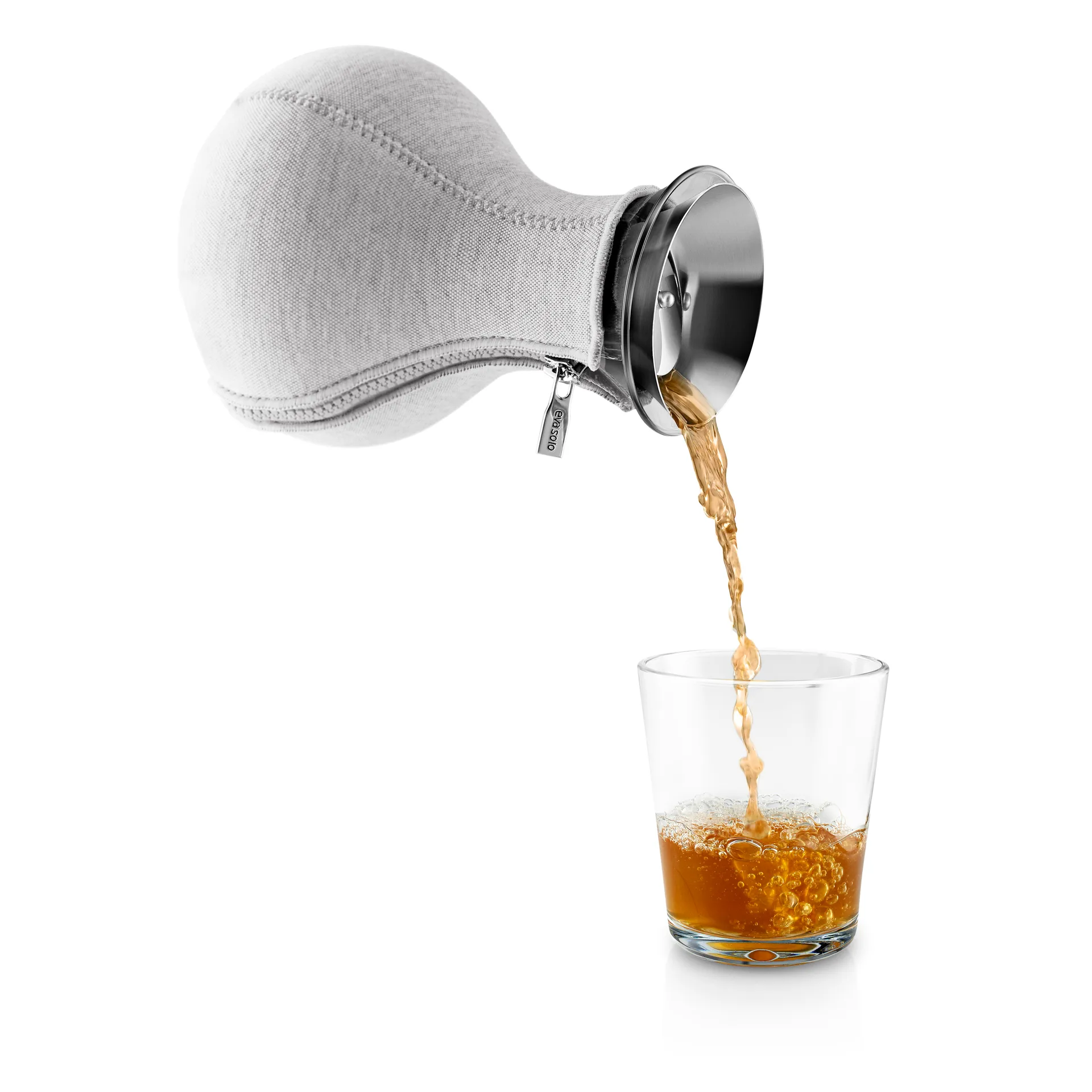 Tetera Eva Solo con funda tejida, gris claro Eva Solo