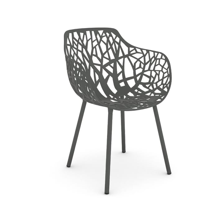 Silla con reposabrazos Forest - metalic grey - Fast