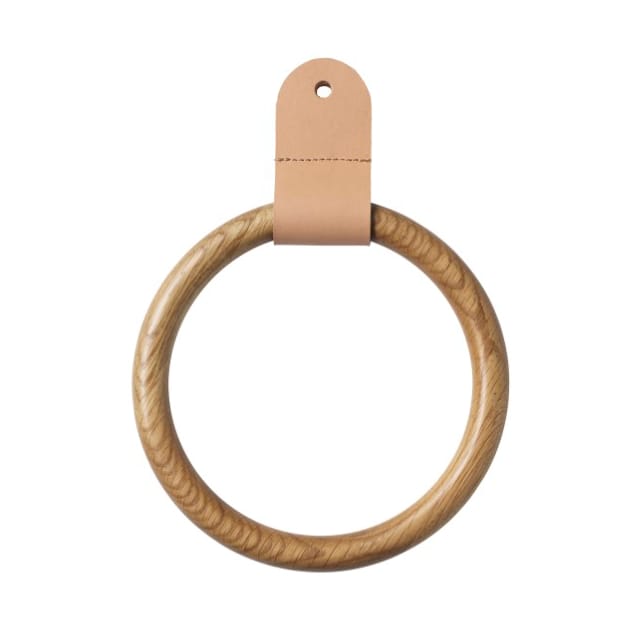 Anillo para bufanda Q4 Allé Scarf ring, Oak nature lacquered FDB Møbler
