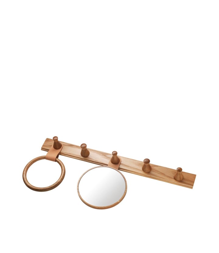 Anillo para bufanda Q4 Allé Scarf ring, Oak nature lacquered FDB Møbler