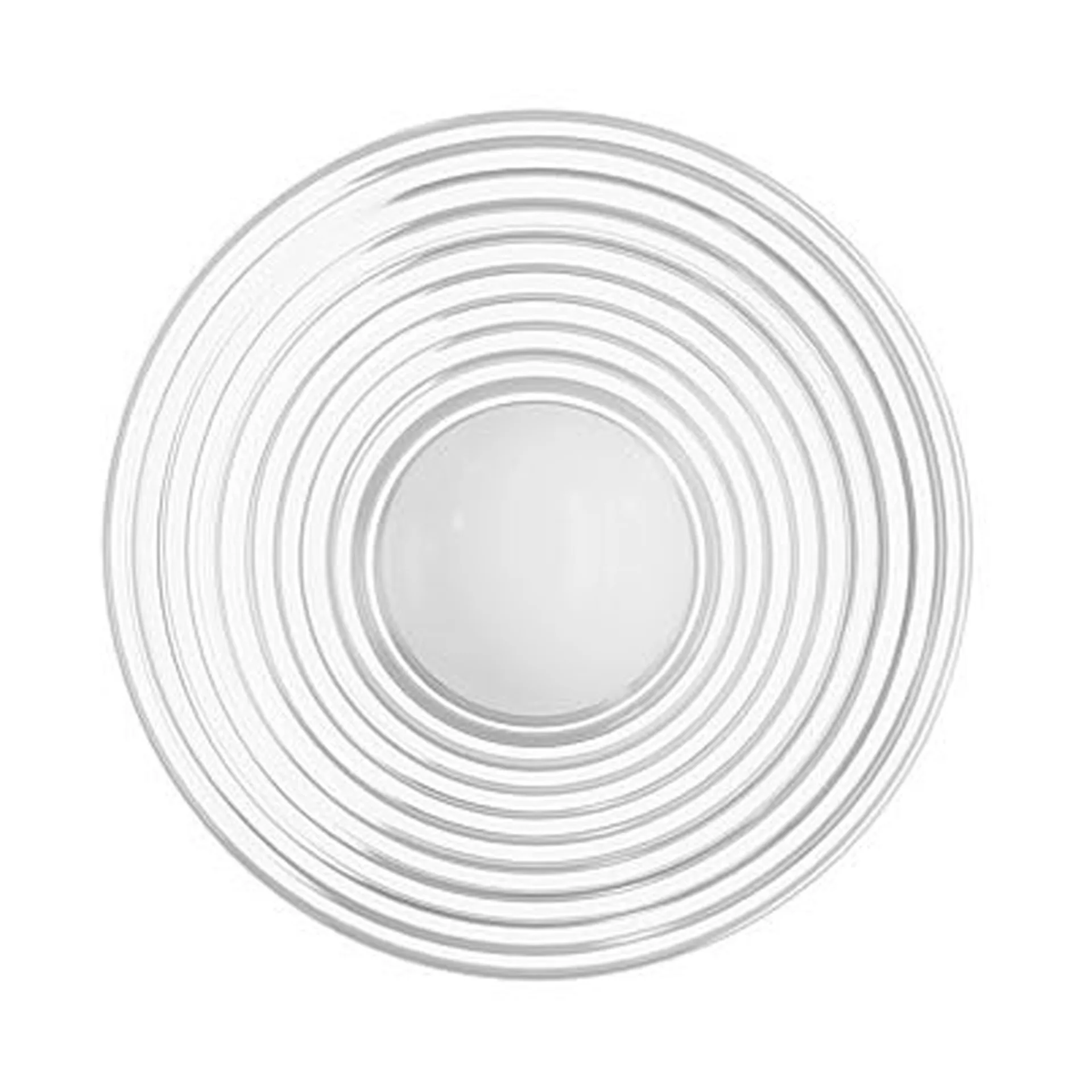 Aplique de pared U12 Sletterhage, Aluminio-cristal opalino, instalación fija FDB Møbler