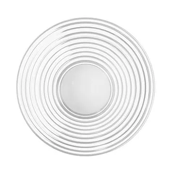 Aplique de pared U12 Sletterhage - Aluminio-cristal opalino, instalación fija - FDB Møbler