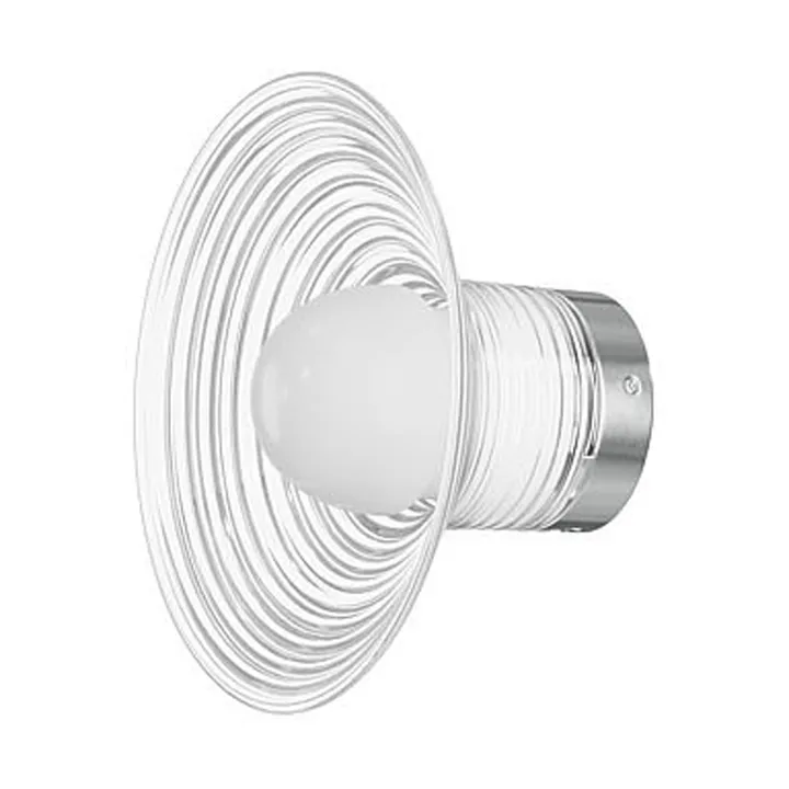 Aplique de pared U12 Sletterhage - Aluminio-cristal opalino, instalación fija - FDB Møbler