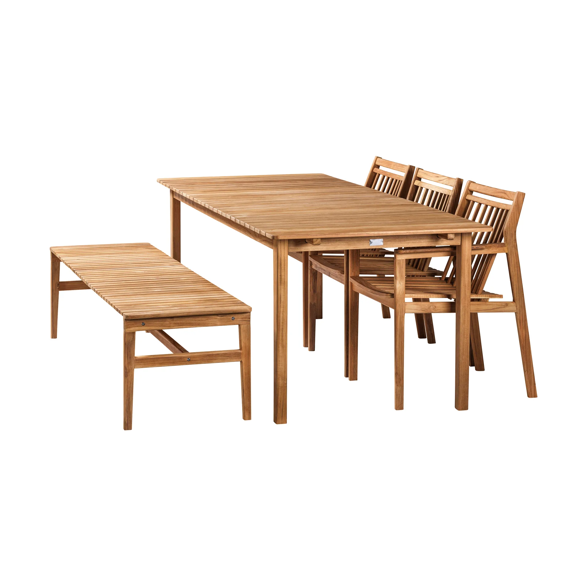 Banco de 3 plazas M10 Sammen, Teak-nature oiled FDB Møbler