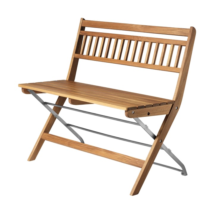 Banco de exterior M24 Lilleø, Teak-acero inoxidable FDB Møbler