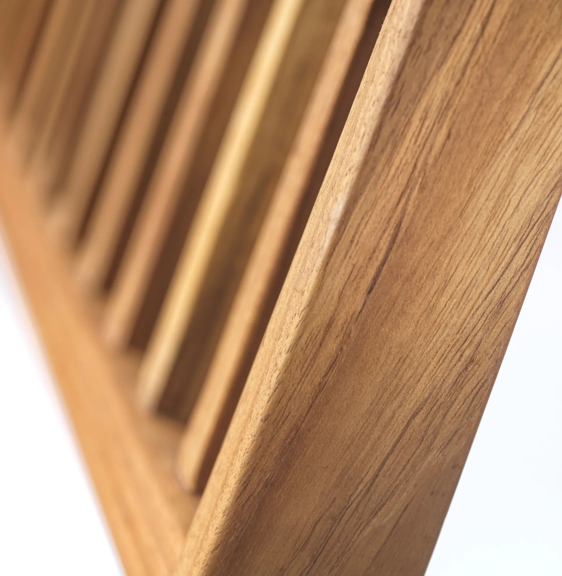 Banco de exterior M24 Lilleø, Teak-acero inoxidable FDB Møbler