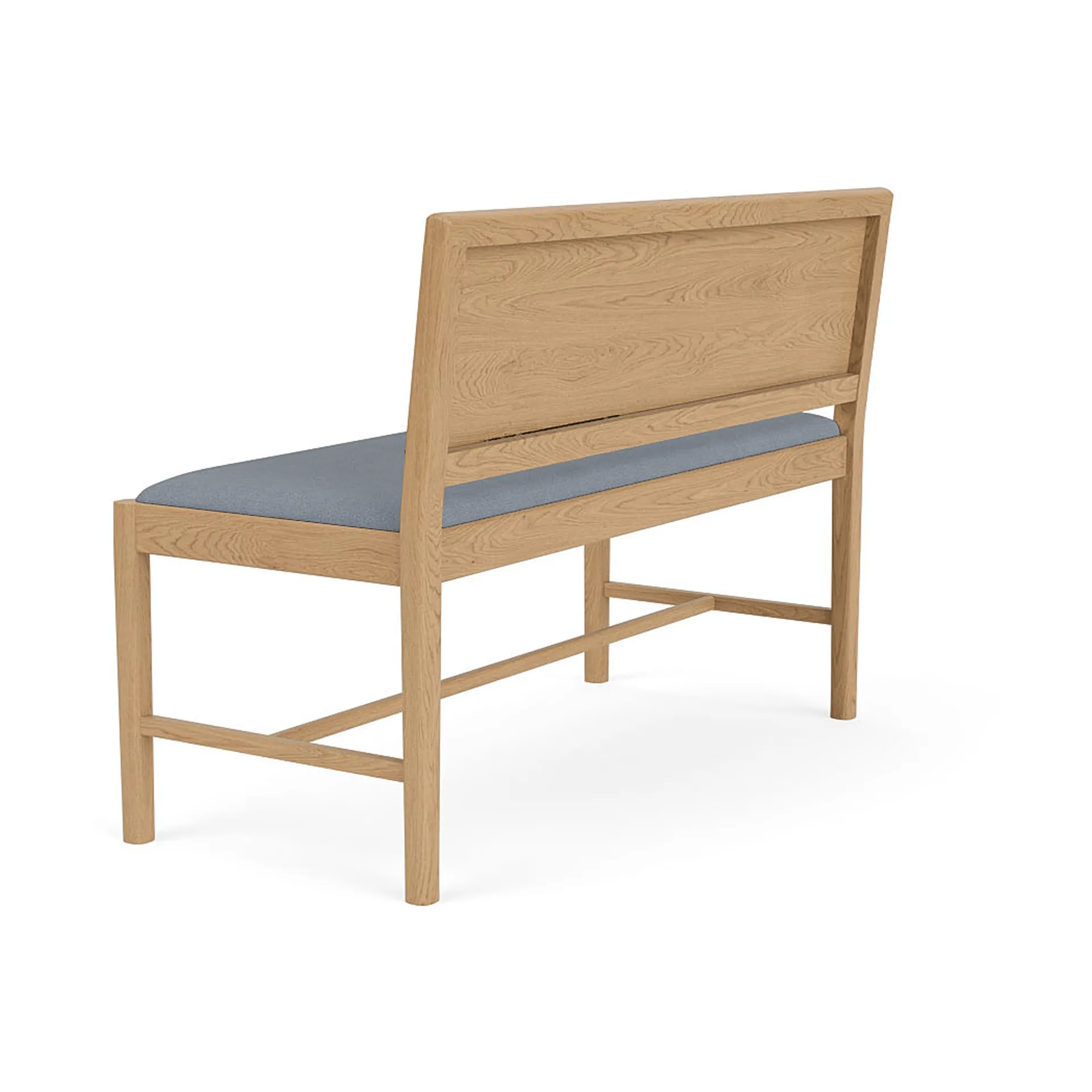  Banco J176 Sønderborg, Roble lacado-ploegwool blue FDB Møbler