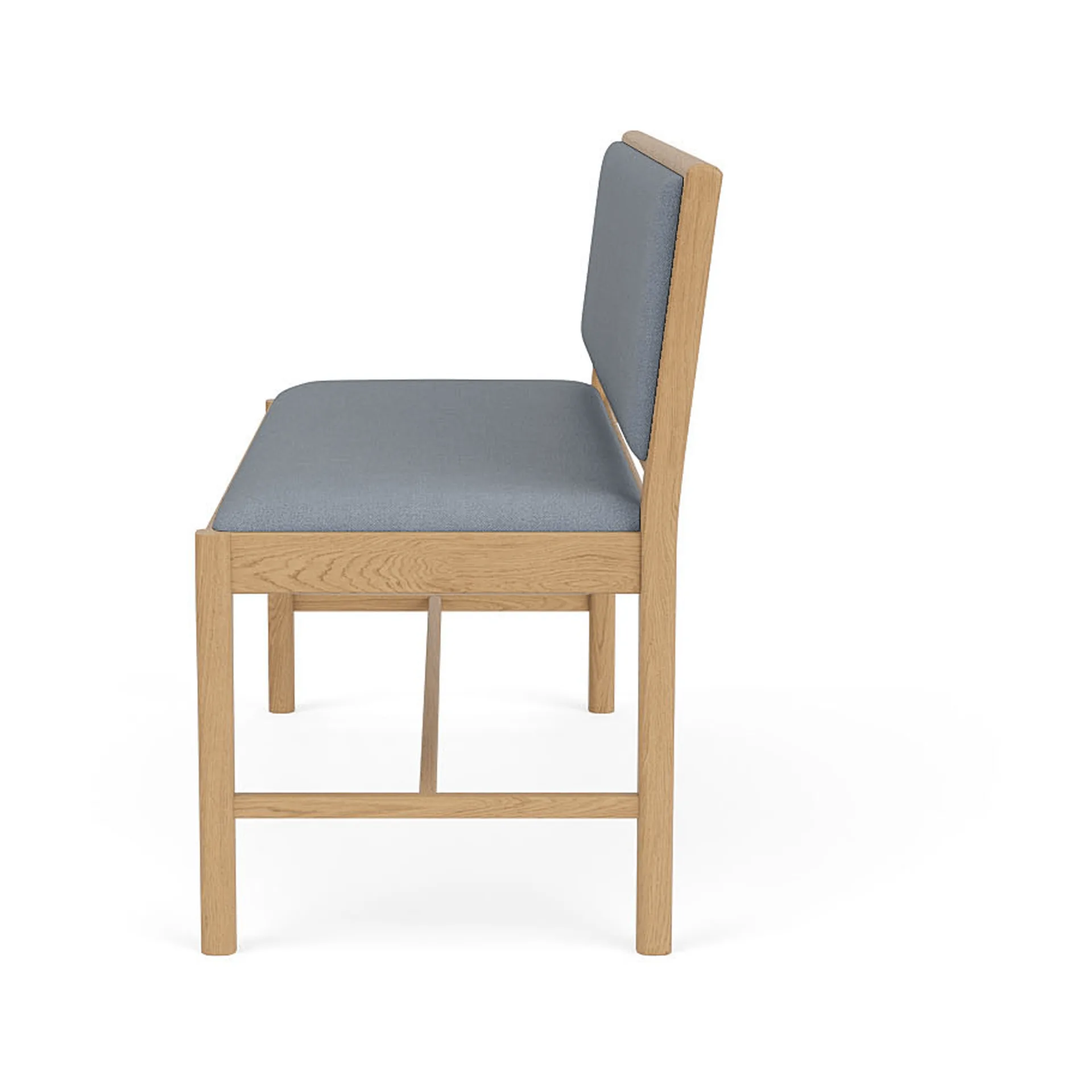  Banco J176 Sønderborg, Roble lacado-ploegwool blue FDB Møbler
